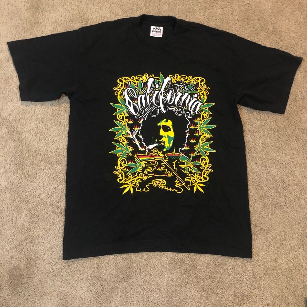 Bob Marley California 420 t shirt
